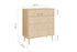 Herringford 4 Drawer Bedside Oak